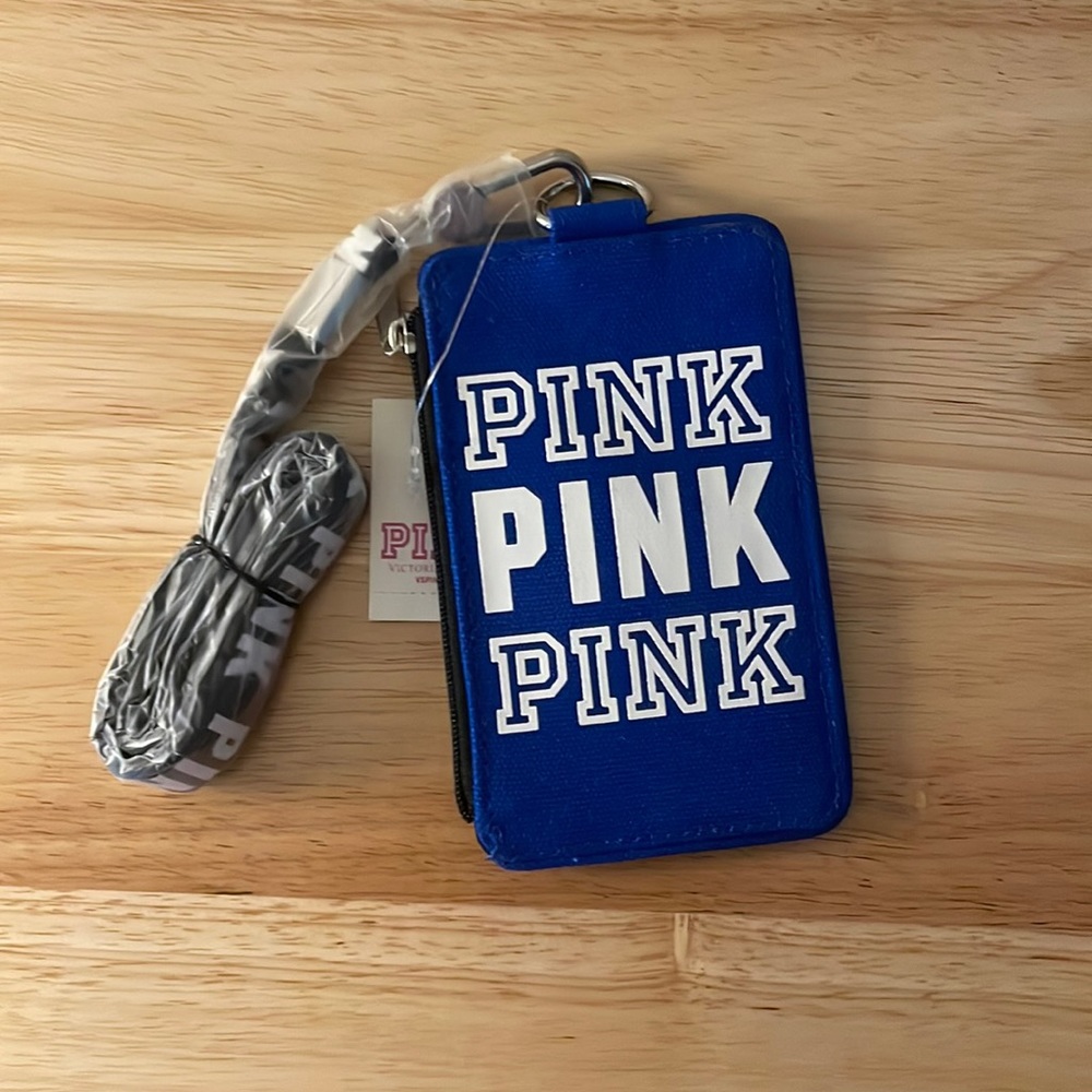 Victoria’s Secret Pink lanyard with card holder